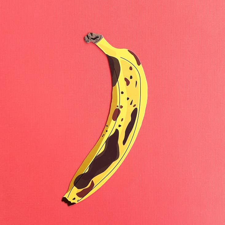Ripe Banana Die Cut Bookmark