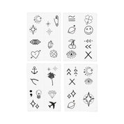 Lil' Tats Hand-Drawn Temporary Tattoo Pack
