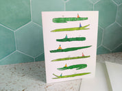 Birthday Card - Alligator Birthday Card, Animals party hats