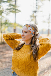 Lilac Market Headband: Golden Harvest (Non-Slip, Ultra-Soft, 3-in-1 Twist Style)