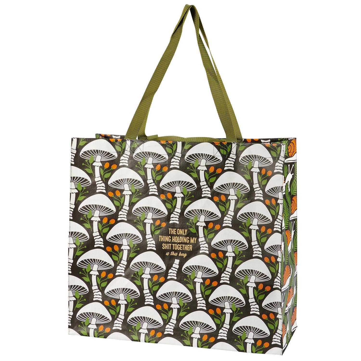 The Only Thing Holding My Sh*t Together Mushroom Large Shopping Tote