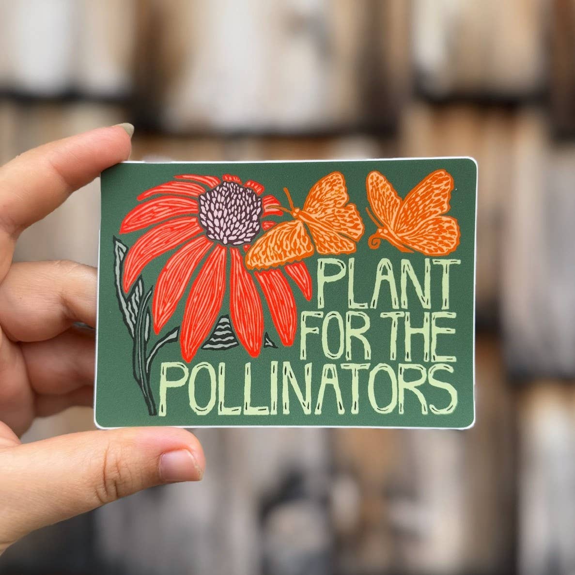 Plant for the Pollinators Sticker