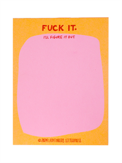 Fuck it. I'll Figure it Out Risograph Notepad