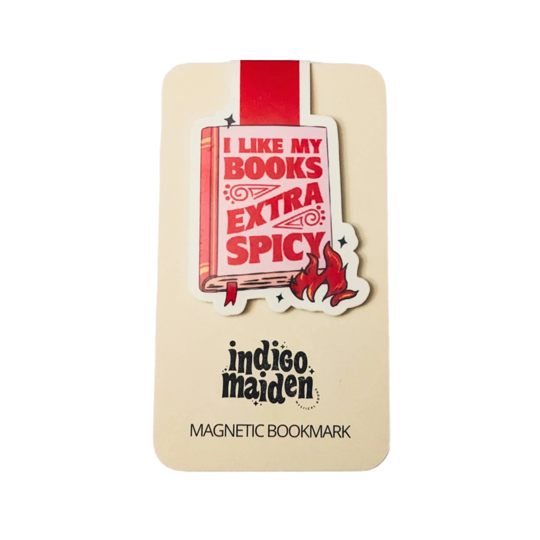 I Like My Books Extra Spicy Magnetic Bookmark