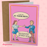 The Restraining Order Says 50 Feet 70's Vintage Card