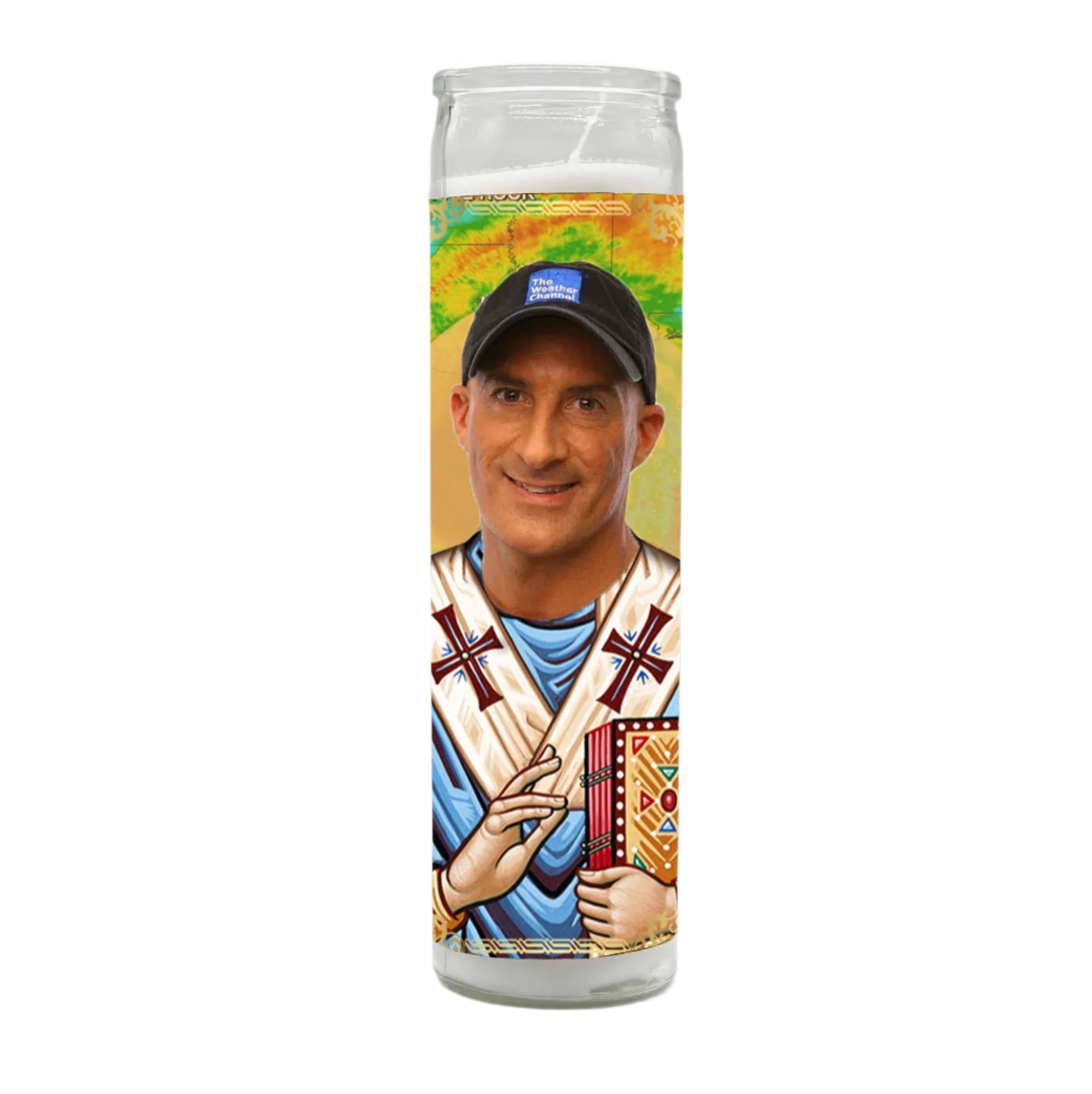 Saint Weatherman Jim Cantore Celebrity Prayer Candle