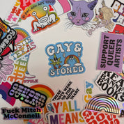 Gay & Stoned Sticker