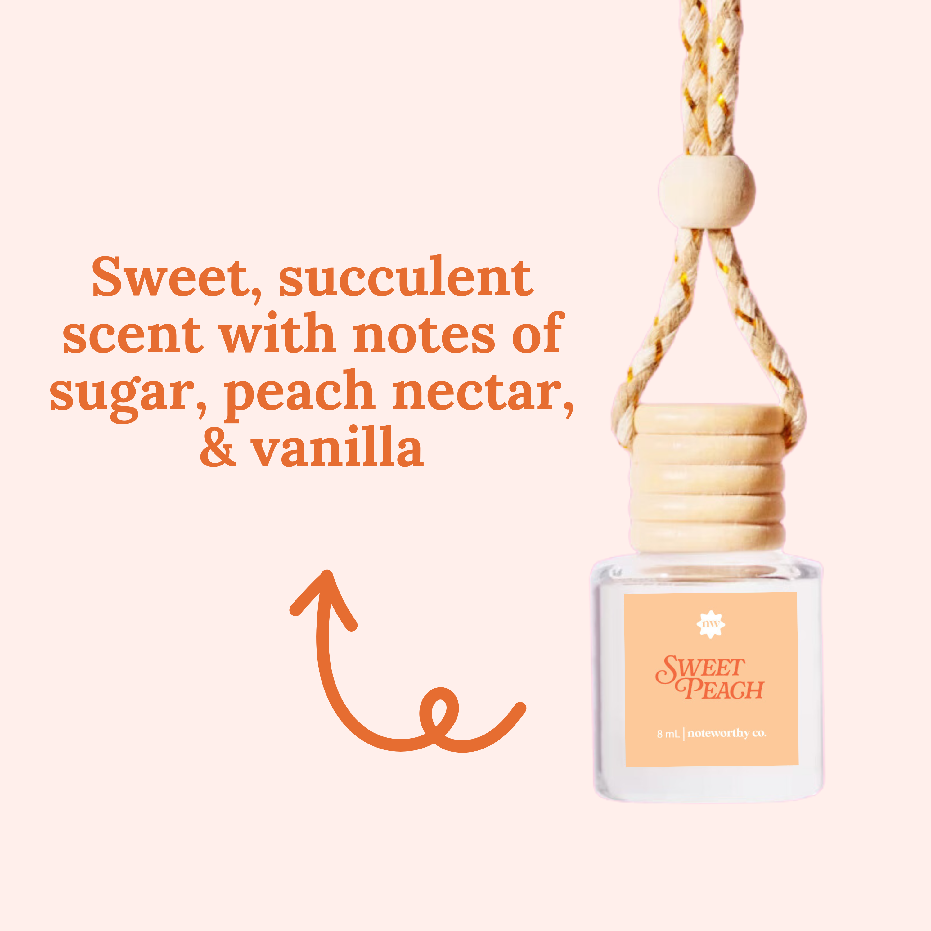 Car Diffuser Sweet Peach