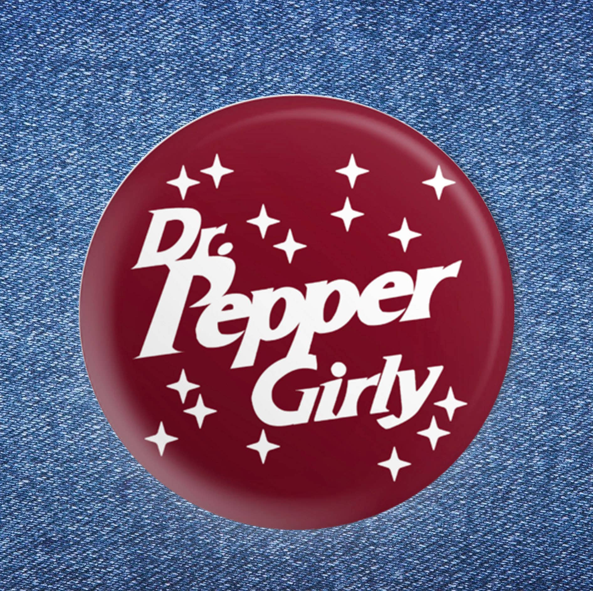 Dr. Pepper Girly Button