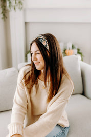 Lilac Market Headband: Sienna Floral (Non-Slip, Ultra-Soft, 3-in-1 Twist Style)