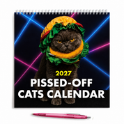 2027 Pissed-Off Cats Wall Calendar