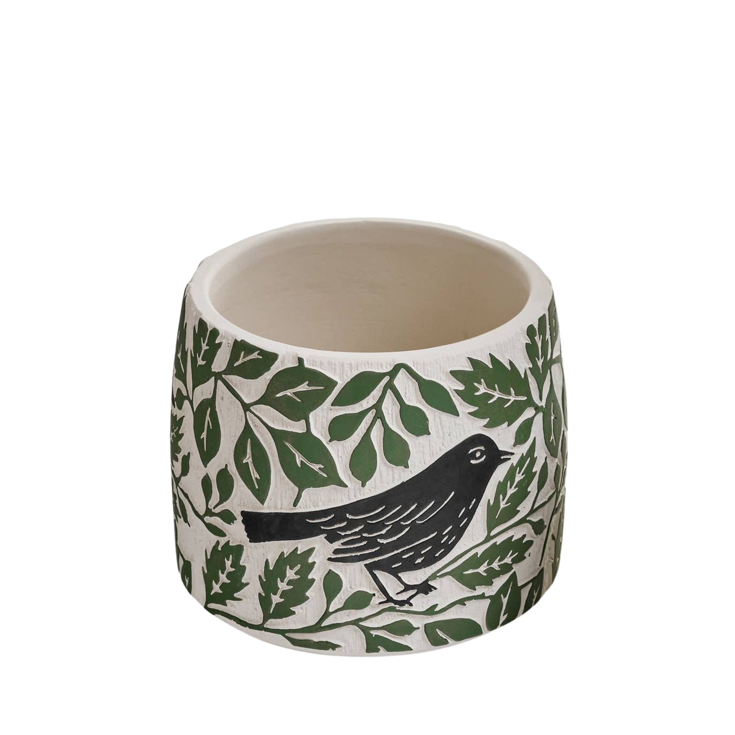 Bird & Vine Ceramic Pot Cover