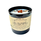 May The Bridges I Burn Light My Way Crystal Intention Candle