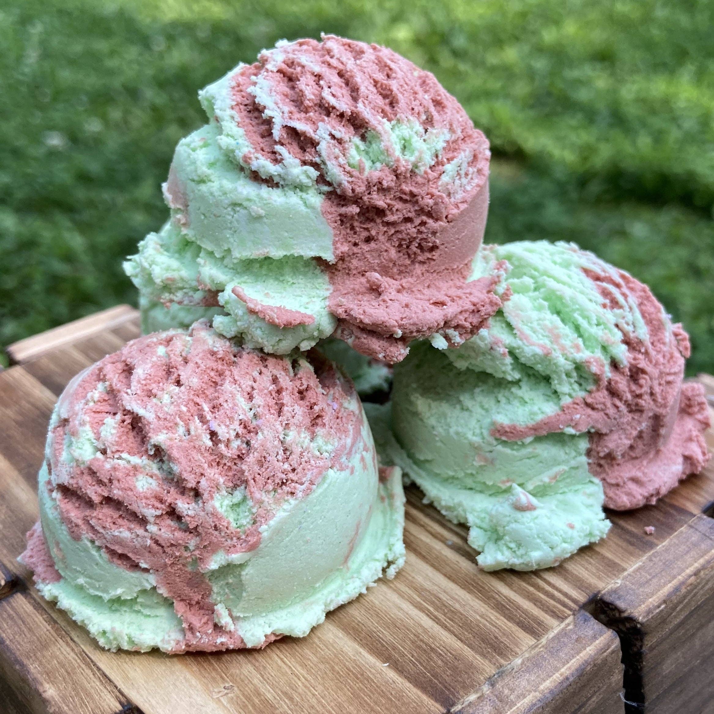 Watermelon Ice Cream Scoop Solid Bubble Bath
