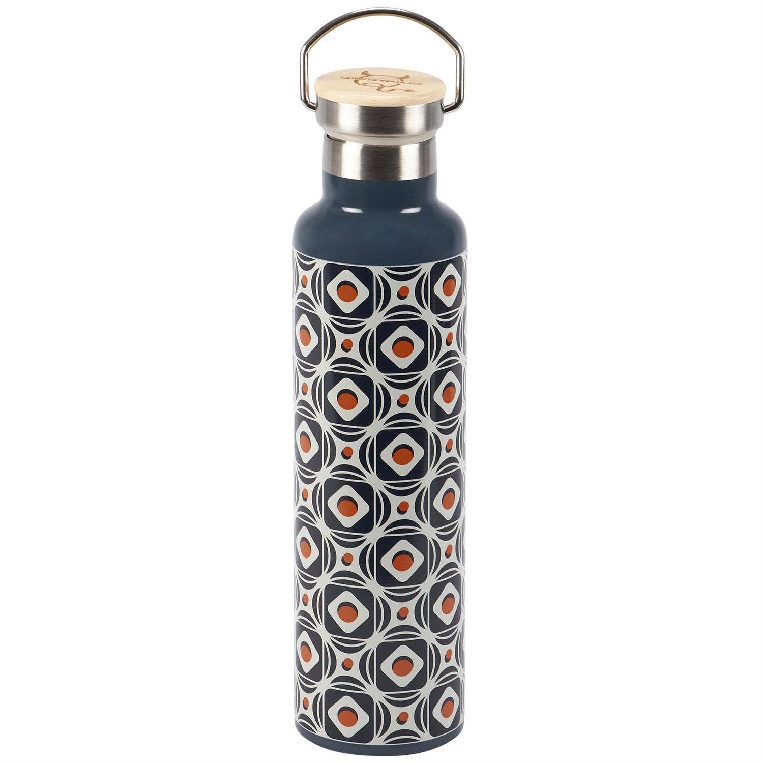 Retro Tile Geometric Insulated Stainless Steel Water Bottle