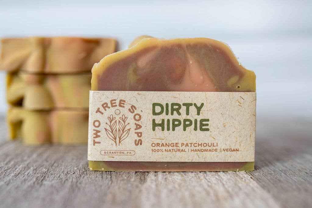 Dirty Hippie Bar Soap – Orange + Patchouli (Vegan, Palm-Free)
