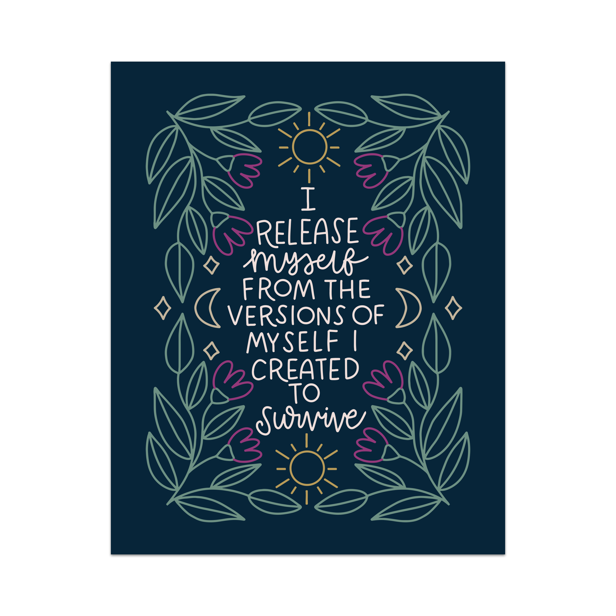 I Release Myself Framed Art
