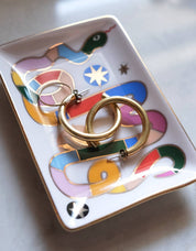 Porcelain Trinket Dish | Rainbow Snake