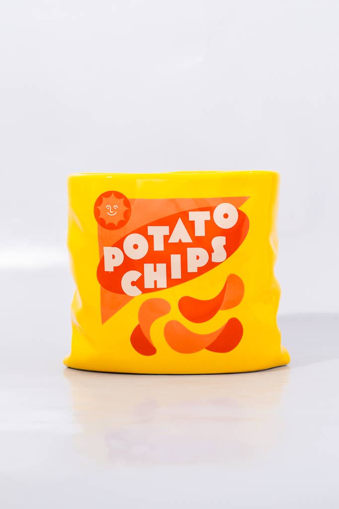 Ceramic Vase - Potato Chip Bag