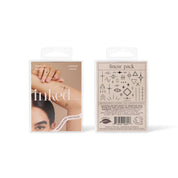 Linear Hand-Drawn Temporary Tattoo Pack