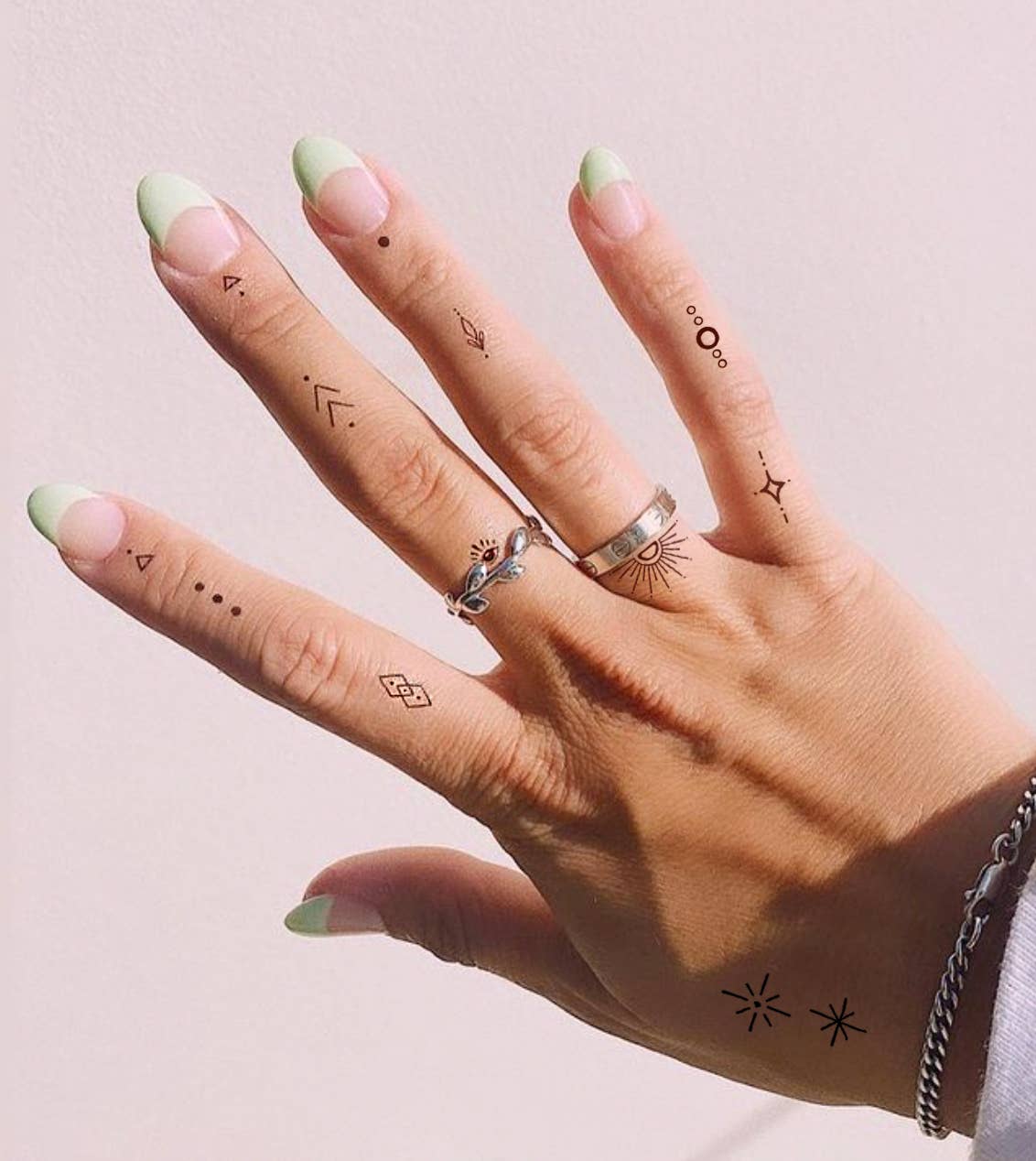 Celestial Hand-Drawn Temporary Tattoo Pack