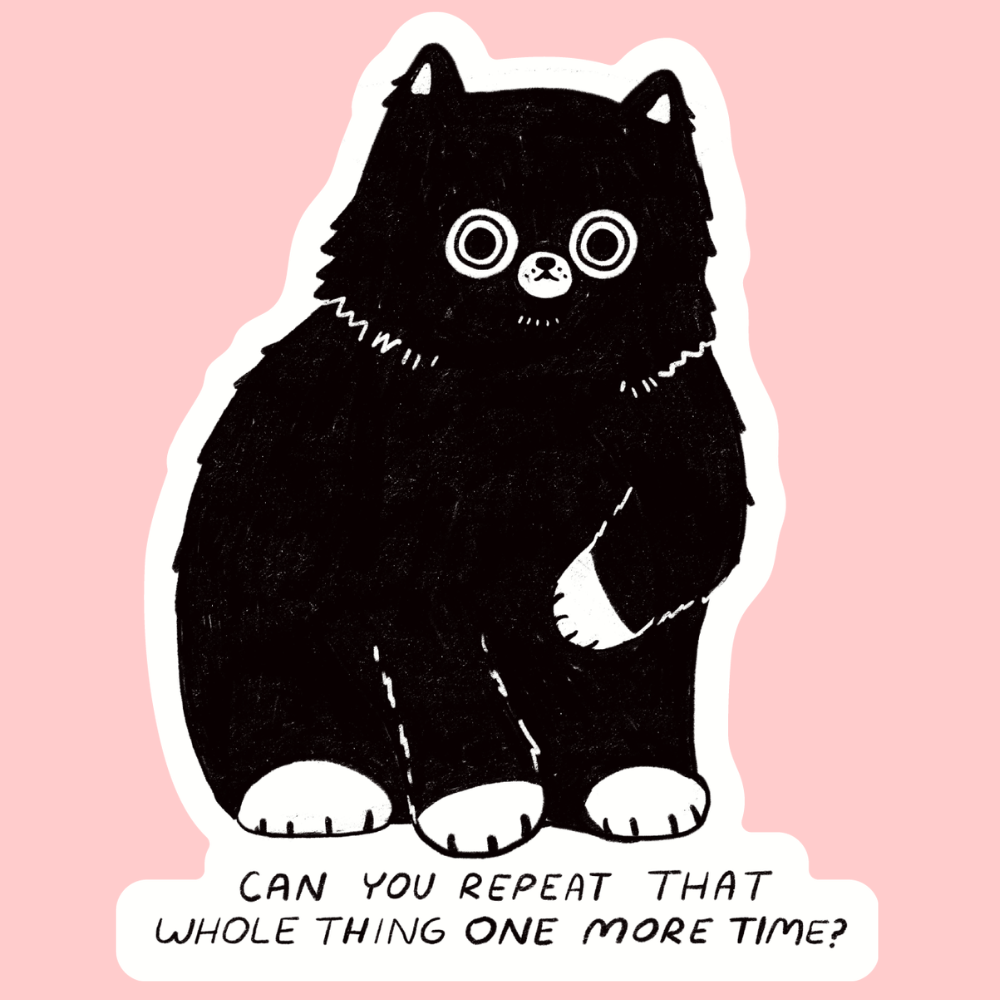 Can You Repeat That? Vinyl Sticker