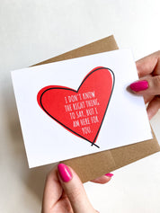I Am Here for You Support Card