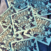Migration Is Natural Abolish ICE Bird Sticker