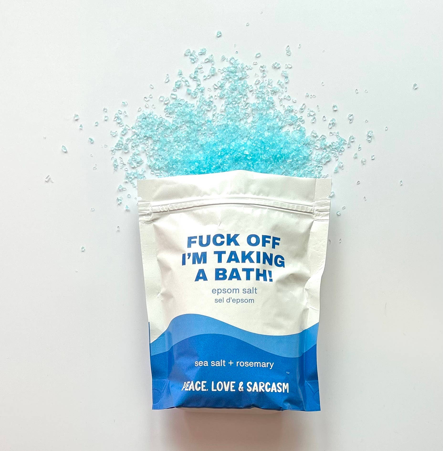 Fuck Off, I’m Taking a Bath! | Sea Salt + Rosemary Epsom Salt Bath Soak