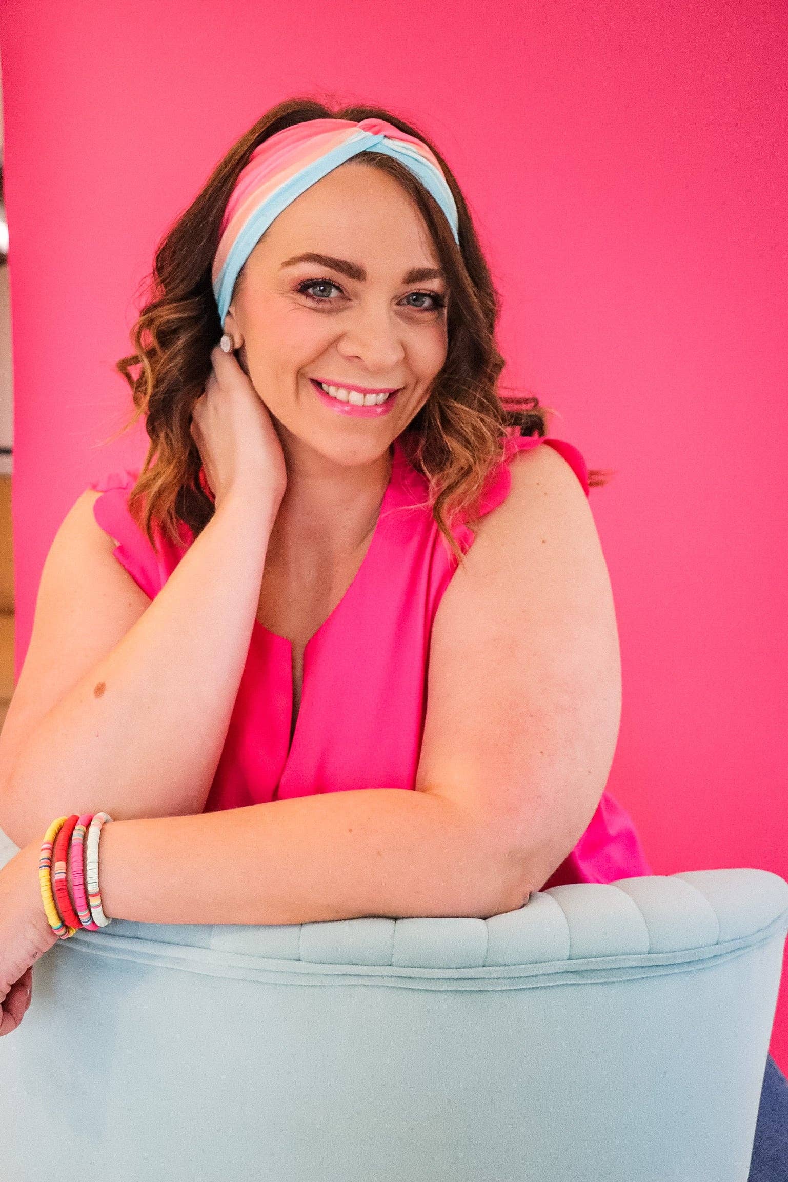 Lilac Market Headband: Joyful Vibes (Non-Slip, Ultra-Soft, 3-in-1 Twist Style)