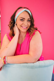 Lilac Market Headband: Joyful Vibes (Non-Slip, Ultra-Soft, 3-in-1 Twist Style)