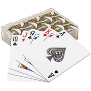 Mushroom Pattern Playing Cards in Acrylic Case