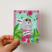 Happy Birthday Opossum Card