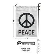 Peace Sign Garden Flag