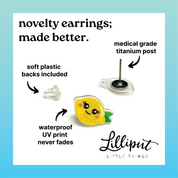Opossum Earrings