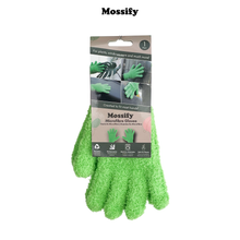  Microfiber Leaf-Shining Gloves in Green
