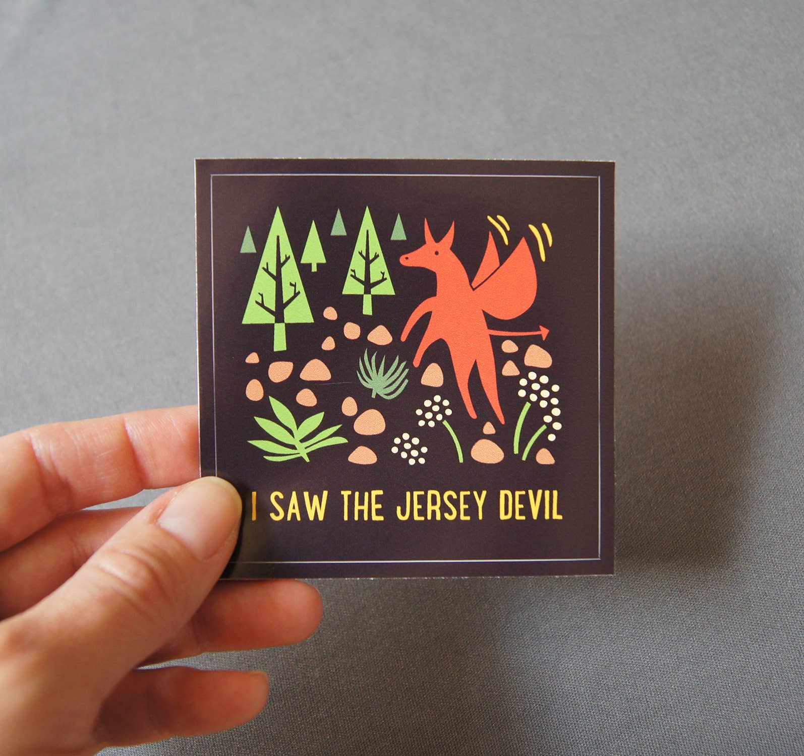 I Saw the Jersey Devil Vinyl Sticker