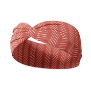 Lilac Market Headband: Coral in the Lines (Non-Slip, Ultra-Soft, 3-in-1 Twist Style)