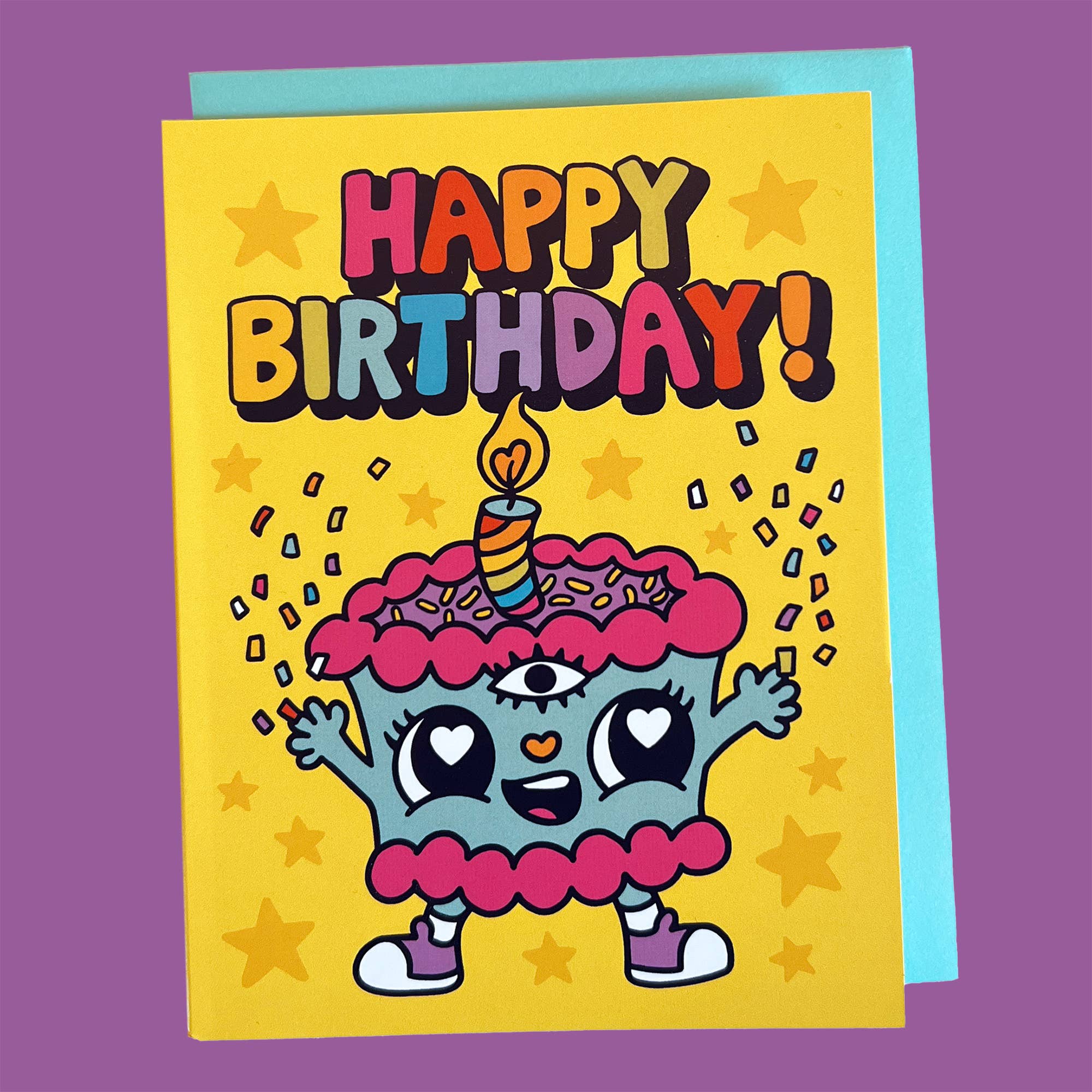 Groovy Happy Birthday Third Eye Card