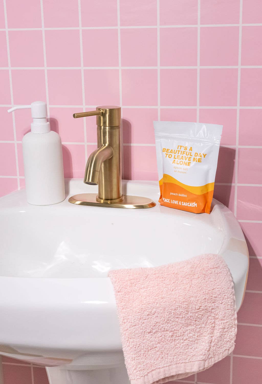 It’s a Beautiful Day to Leave Me Alone | Peach Bellini Epsom Salt Bath Soak