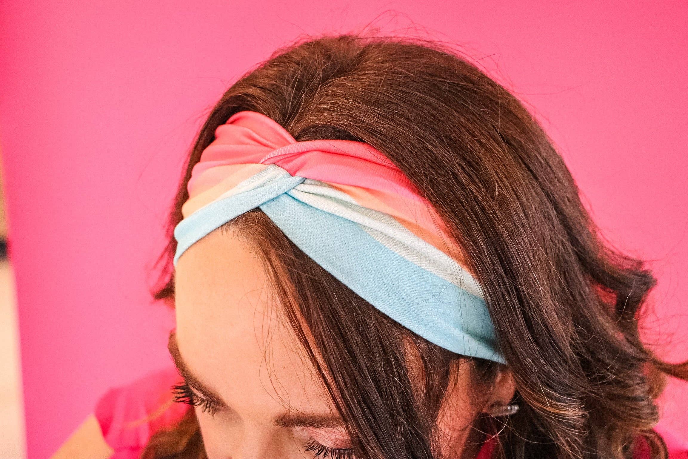 Lilac Market Headband: Joyful Vibes (Non-Slip, Ultra-Soft, 3-in-1 Twist Style)