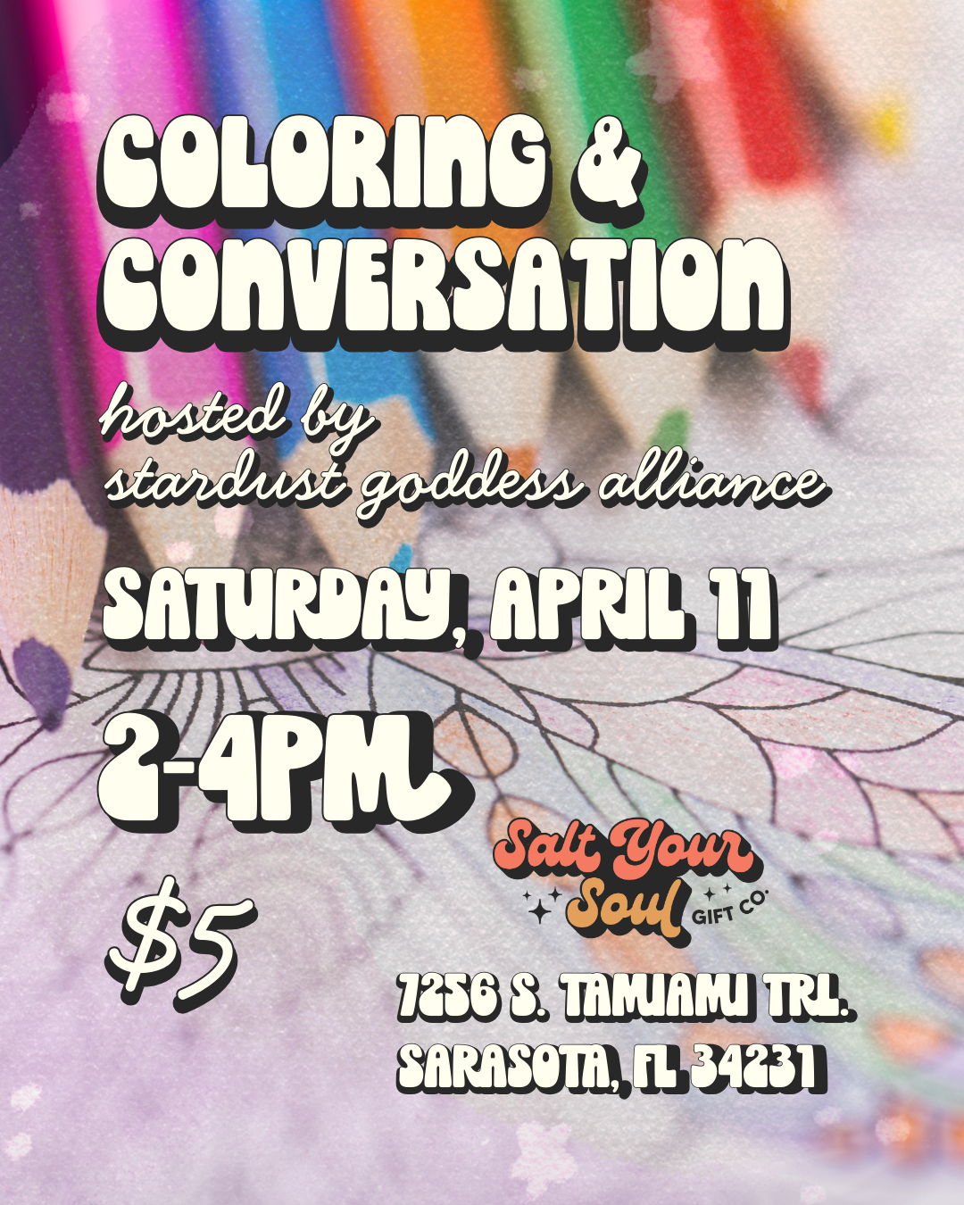 Coloring & Conversation at Salt Your Soul: April 11
