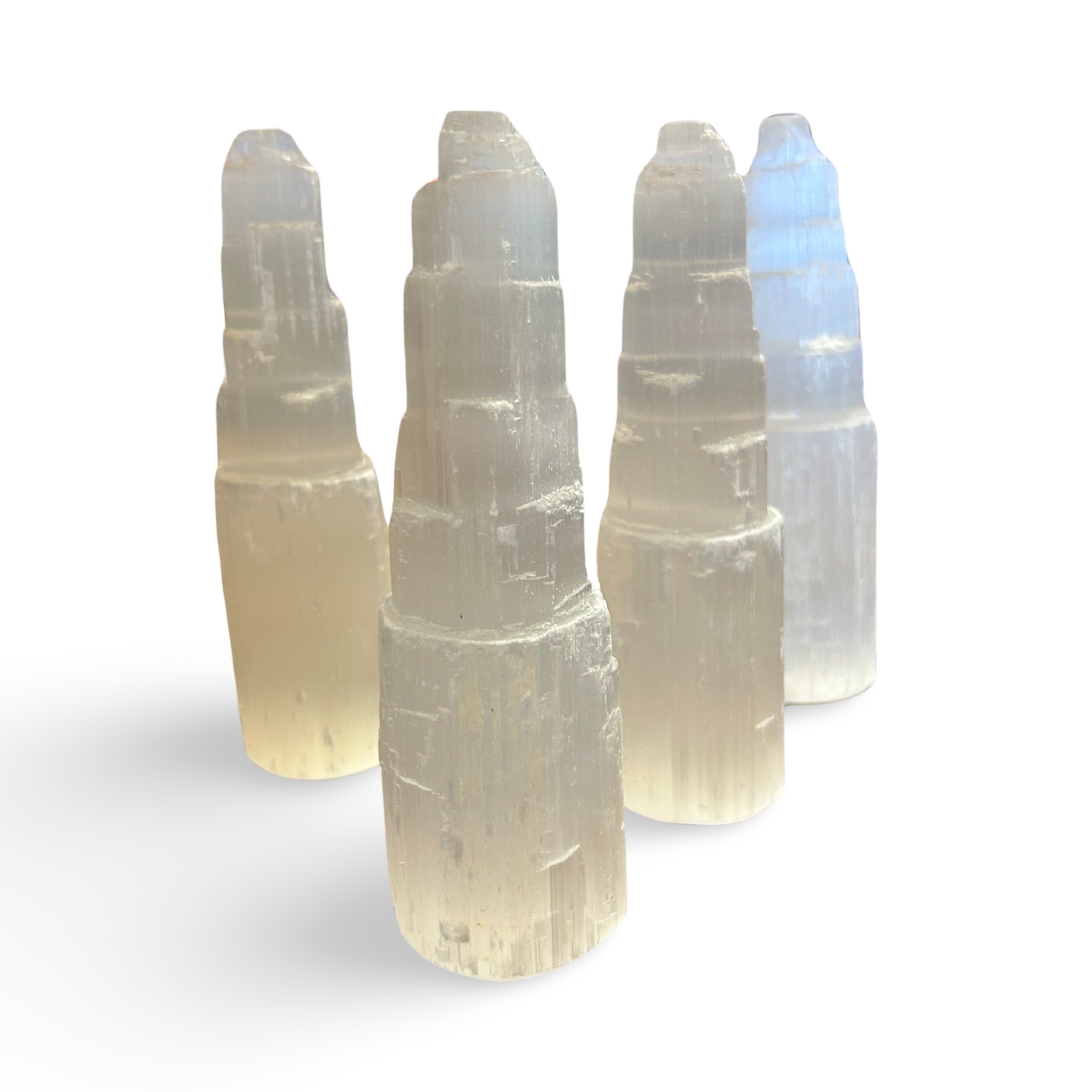 Selenite Tower 6in