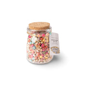 'Relax' Metallic Gold Multicolor Letters DIY Bead Jar