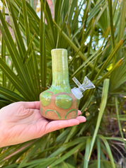 Ceramic Bong - Green Bubbles by Robinina