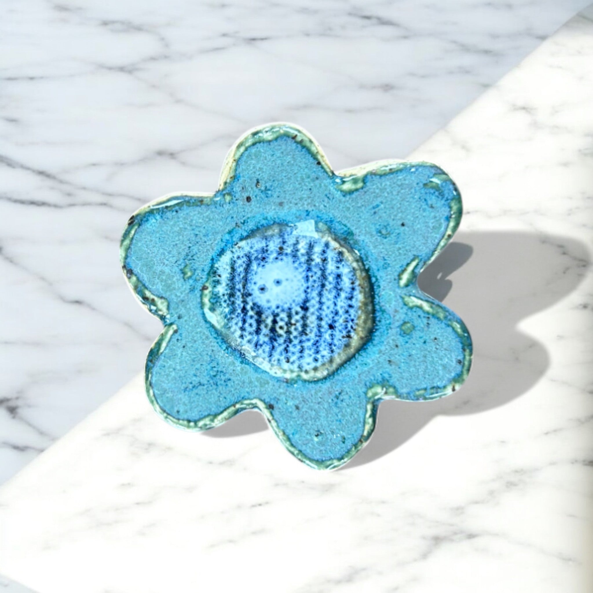 Handmade Ceramic Flower Magnet