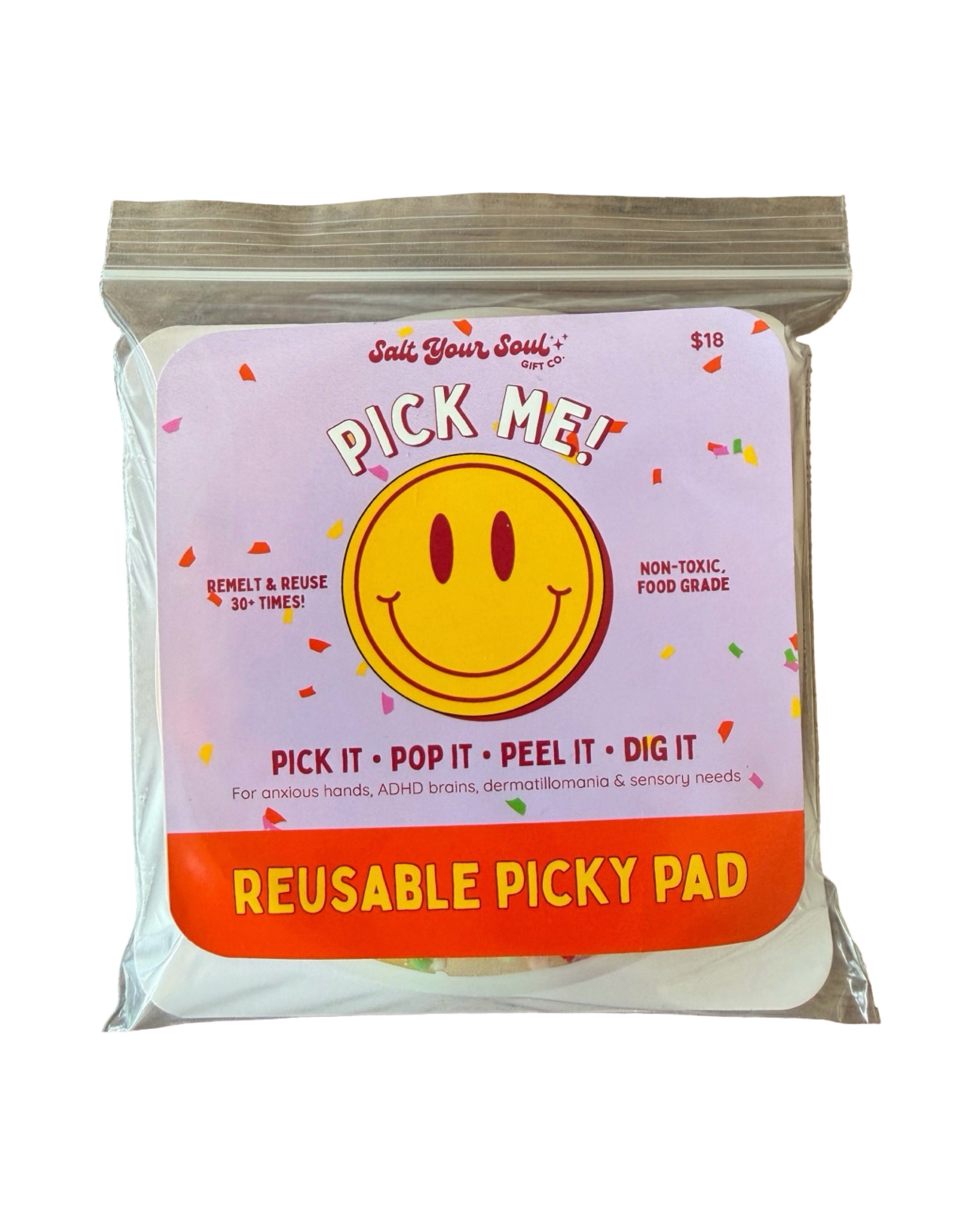Reusable Picky Pad for Anxiety, ADHD & Dermatillomania | Sensory Fidget