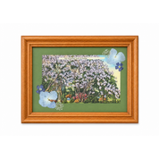 Artistic Rehab Vintage Jacaranda Trees of Florida Postcard Art