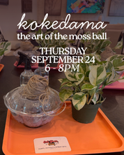 Kokedama Workshop: Thursday, September 24