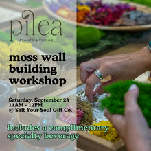  Saturday, September 23 | Moss Wall Building Workshop